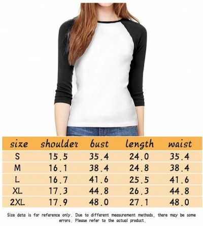 Nightgowns & Sleepshirts Women's Shirt 3/4 Sleeve Casual Tops Tee Achieve S - Multi 07 - CE1906SZIZA $44.25