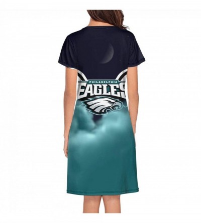 Nightgowns & Sleepshirts Sleep Shirts for Women Girls- Sleepwear Nightgowns Sleep Tee Print Sleep Dress - CJ19DEKZDKA $22.72