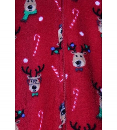 Sets Women's Reindeer-Printed Footed Pajamas - Reindeer - C718CSRRG5G $20.08