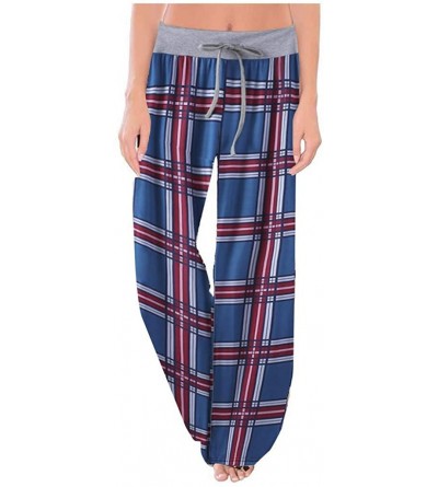 Bottoms Sweatpants for Women Plus Size-Comfy Casual Floral Print Pajama Drawstring High Waist Palazzo Lounge Pants Wide Leg -...