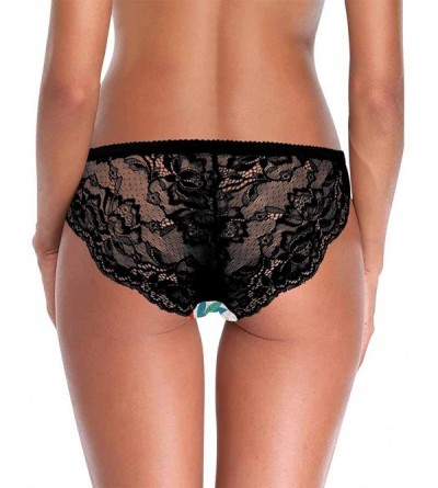 Thermal Underwear Women's Stretch Underwear Soft Low Rise Briefs Underpants Cute Sloths Trees - Multi 1 - CL19E70ZN5T $22.30