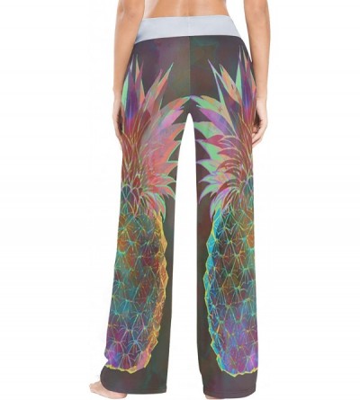 Bottoms Pineapples Prints Women's Pajama Pants Comfy Drawstring Lounge Pants Sleepwear - C219CYYI44L $32.31