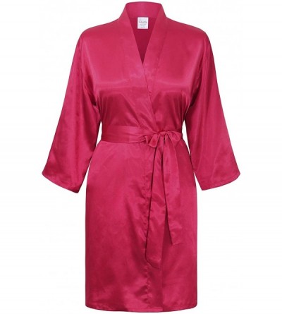 Robes Women's Robe- 3/4 Sleeves - Fuchsia - CG128PBY37X $14.11