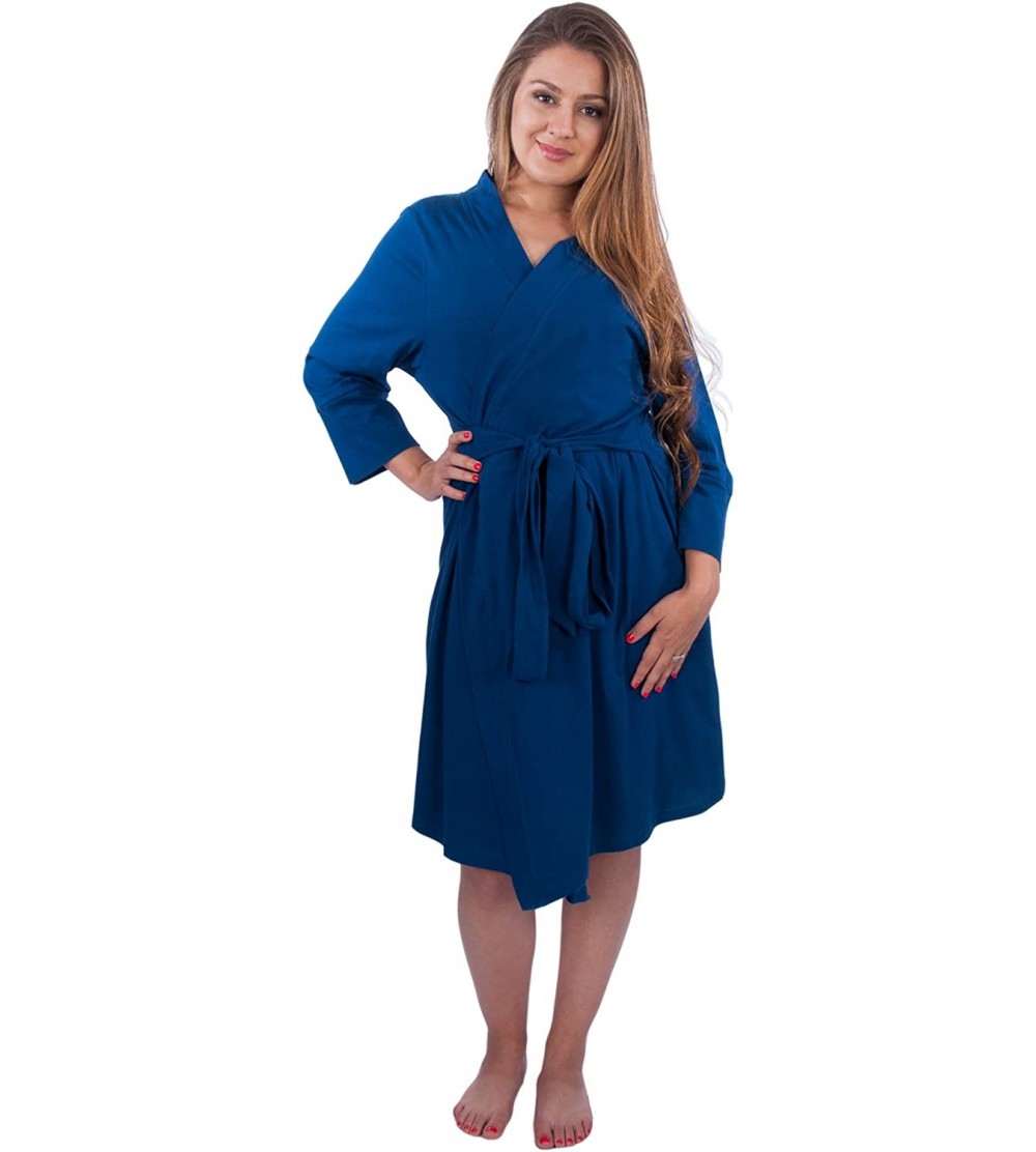 Robes Maternity Essential Robe - Blue - CO11TWXTH4D $49.95