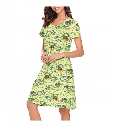 Tops Women's Sleepwear Tops Chemise Nightgown Lingerie Girl Pajamas Beach Skirt Vest - White-161 - CY198MY9008 $20.03