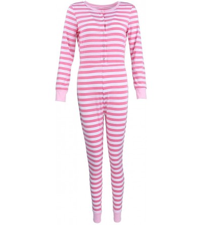 Sets Women Sleep Romper Jumpsuits Sexy Clothes Set V Neck Long Sleeve One Piece Bodysuit Lounge Pajamas Outfit Stripe a - C21...
