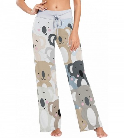 Bottoms Cute Baby Koala Bear Women's Pajama Pants Loose Drawstring Lounge Pants Sleepwear - CR19C4YIOYL $32.83