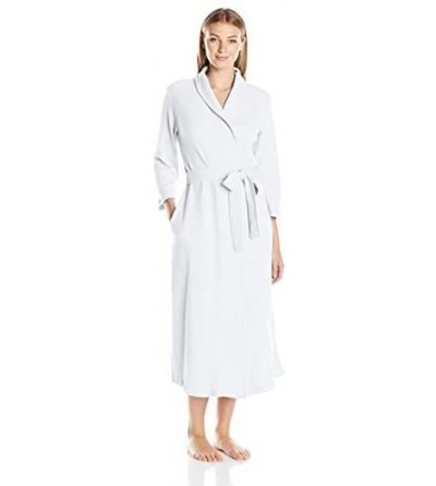 Robes Women's 50 Inch Waffle Wrap Robe- White- Large - CT12EC2ALYR $43.85