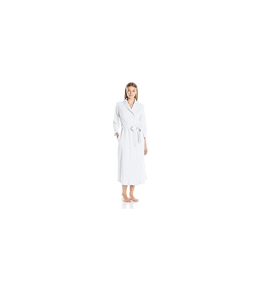 Robes Women's 50 Inch Waffle Wrap Robe- White- Large - CT12EC2ALYR $43.85