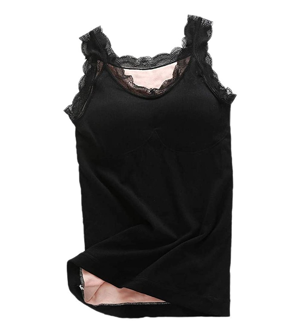 Thermal Underwear Women Thermal Vest Underwear Sleeveless Waistcoat Tank Top Winter Warm - A - CG1942OHGYK $12.74
