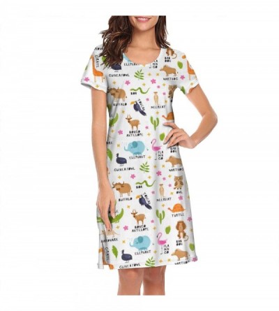 Tops Women's Sleepwear Tops Chemise Nightgown Lingerie Girl Pajamas Beach Skirt Vest - White-313 - CQ197HILWHS $31.34