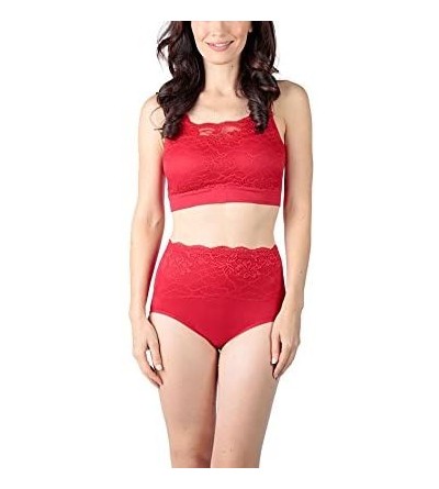 Bras Rhonda Shear 3-Pack Lace Overlay Comfort Bra with Removable Pads - Holiday Party - CE18EZ9UTQ7 $32.34