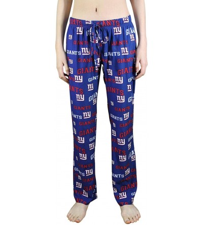 Bottoms Womens NY Giants Repeat Print Pajama/Sleepwear Pants - Multicolor - Ny Giants - C2193Y4OQCI $31.52
