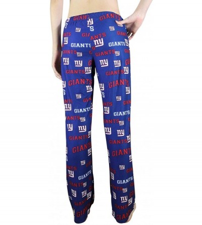 Bottoms Womens NY Giants Repeat Print Pajama/Sleepwear Pants - Multicolor - Ny Giants - C2193Y4OQCI $31.52