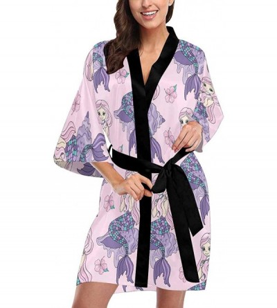 Robes Custom African Animals Pattern Women Kimono Robes Beach Cover Up for Parties Wedding (XS-2XL) - Multi 3 - CC194WX5XU5 $...