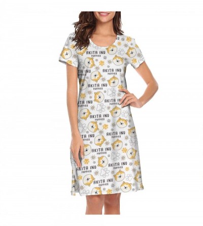 Tops Women's Sleepwear Tops Chemise Nightgown Lingerie Girl Pajamas Beach Skirt Vest - White-257 - C0197HHDKKG $32.59