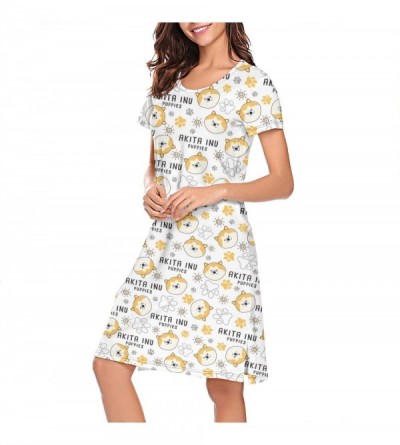Tops Women's Sleepwear Tops Chemise Nightgown Lingerie Girl Pajamas Beach Skirt Vest - White-257 - C0197HHDKKG $32.59