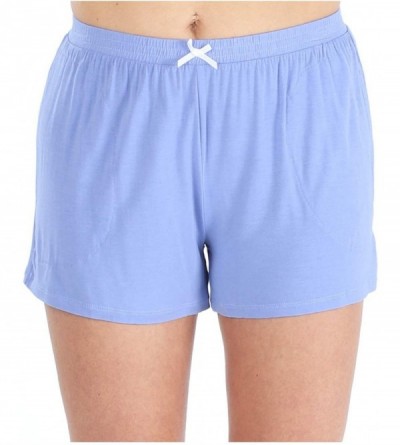 Sets Women's Sleepwear Short Sleeve Top and Shorts Pajama Set - Solid Lavender - CN12LH5CBS7 $19.91