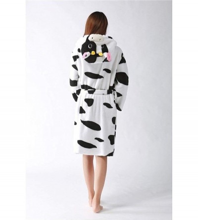 Robes Unisex Adult/Kids Unicorn Robe Hooded Animal Bathrobe for Women Men Gift for Birthday Christmas Girls Robe - Cow - CO18...