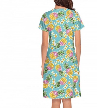Nightgowns & Sleepshirts Women's Sleepwear Tops Chemise Nightgown Lingerie Girl Pajamas Beach Skirt Vest - White-324 - CA197H...
