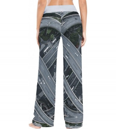 Bottoms Women Pajama Pants Sleepwear Comfy Casual Palazzo Lounge Pants Wide Leg - Color 11 - CH197QK7UC4 $32.69