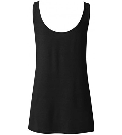 Thermal Underwear Women's Tassel Spaghetti Strap Cami Top Sleeveless Flowy V Neck Casual Tank Blouse - A-black - CP19543K9SZ ...