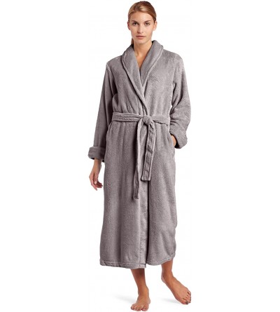 Robes Women's Shawl Collar Set- Gray- Medium - CI11B2AU8K5 $34.55