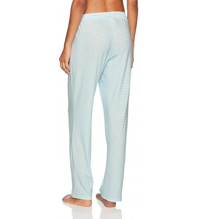 Bottoms Women's Comfy Casual Pajama Pant Lounge Sleepwear with Drawstring - Blue Stripe - CP183KXY2K0 $30.45