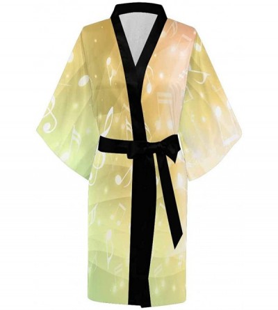 Robes Custom Lips Skull Skeleton Women Kimono Robes Beach Cover Up for Parties Wedding (XS-2XL) - Multi 3 - CY194WSGAWM $41.52