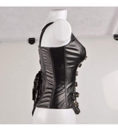 Bustiers & Corsets Women's Steampunk Bustier PU Leather Corset Waist Trainer for Weight Loss - CM18LADZMC0 $35.50