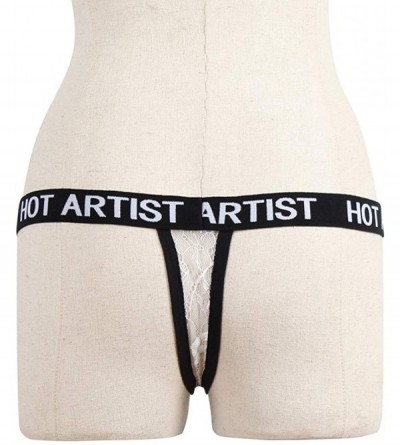 Bottoms Women Sexy Lingerie G-String Mesh Briefs Erotic Underwear Chemise Panties T String Thongs Knick - White - CX18ALHHS7K...