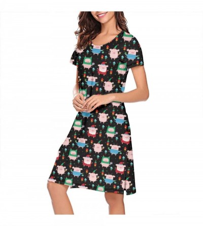 Tops Women's Sleepwear Tops Chemise Nightgown Lingerie Girl Pajamas Beach Skirt Vest - White-419 - C8197HHW8CT $23.80