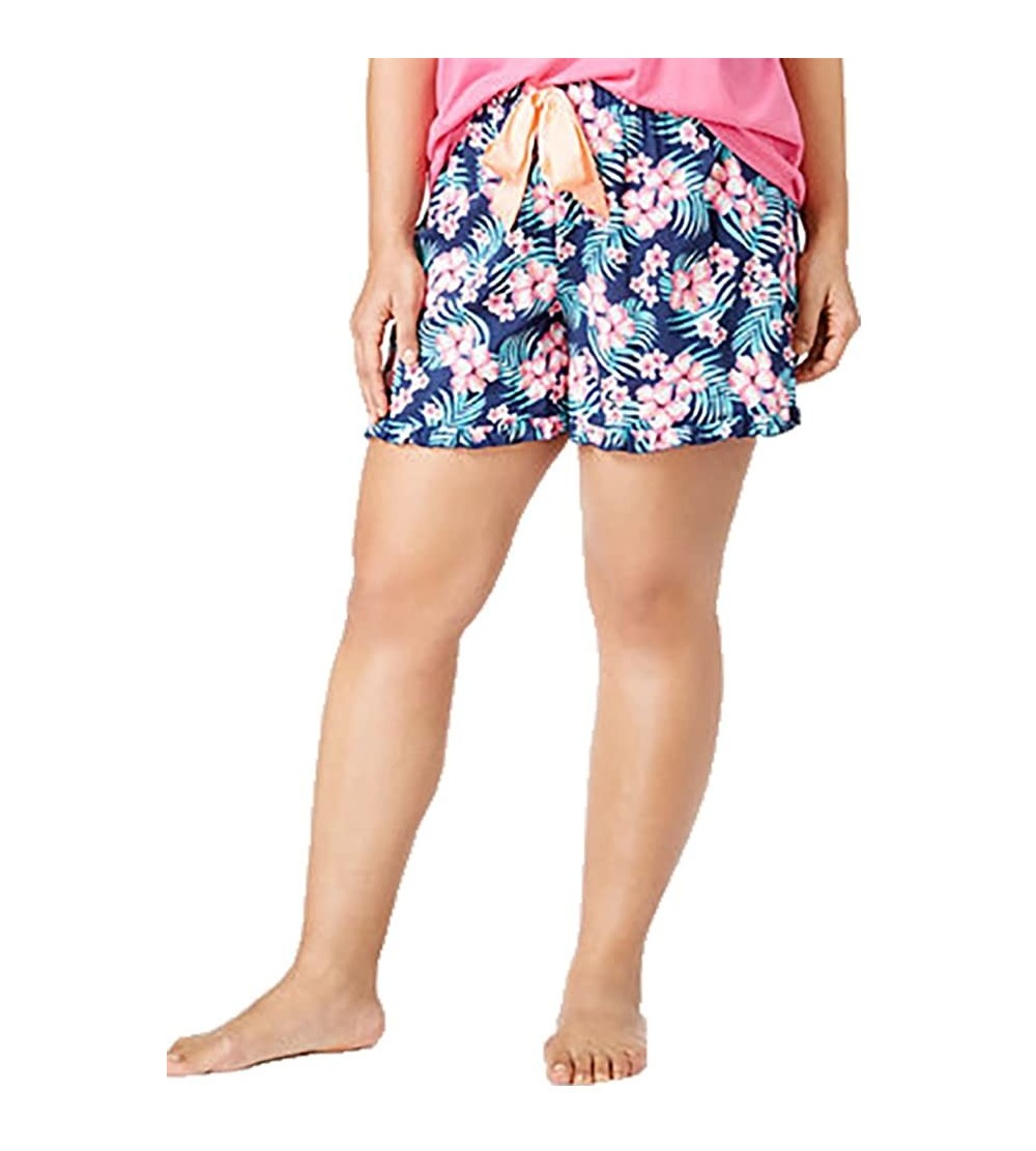 Bottoms Printed Boxer Pajama Shorts- Tropical Floral - CU18DY6A3LM $17.39