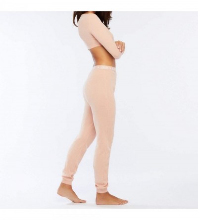 Thermal Underwear Women's Savage X Thermal Pant - Naked Pink Rose - C118XDRW5EI $34.12
