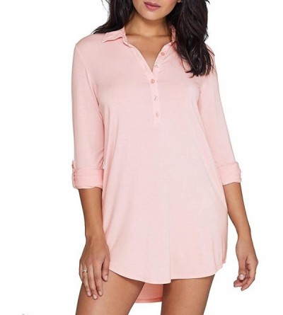 Nightgowns & Sleepshirts Women's Modal Basics Nightshirt - Blush - CM12JF473V7 $33.14