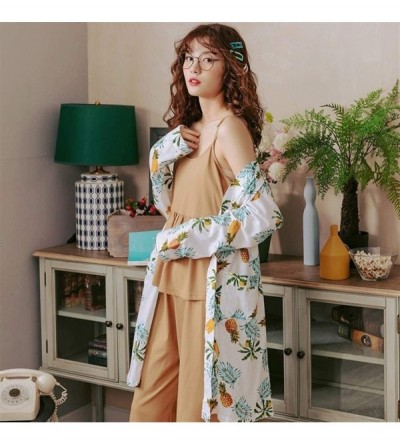 Sets New Pajama Sets for Women Japanese Style Kimono Cotton Pajamas Women Plus Size Home Loungewear Robes Sleepwear Suit - 88...