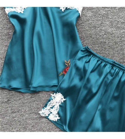 Baby Dolls & Chemises Women Sexy Lace Lingerie Nightwear Underwear Babydoll Sleepwear Dress 5PC Suit - C5199UUNENW $32.73