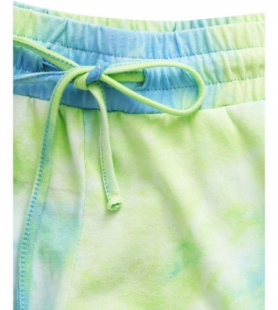 Sets Women's Tie Dye Round Neck Short Sleeve Tee and Pants Pajama Set - Tie Dye-3 - C41902MKYK0 $26.97