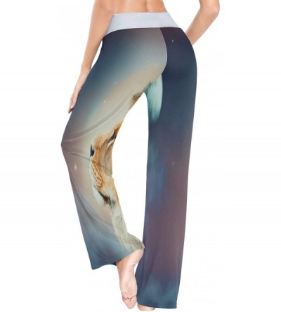 Bottoms Women's Fashion Yoga Pants Palazzo Casual Print Wide Leg Lounge Pants Comfy Casual Drawstring Long Pajama Pants - Vec...