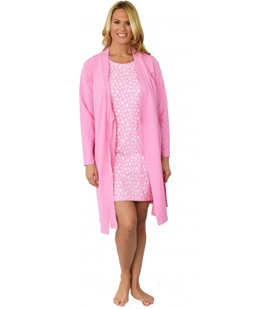 Nightgowns & Sleepshirts Women's Before Bed Collection 36" Sleepshirt - Short Sleeve Nighty - Pink Stars - CS12O29CS7B $21.20