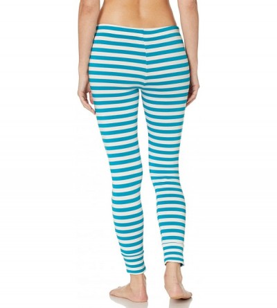 Bottoms Intimates Women's Kickin' It Jogger Sweatpants - Wave/White Stripe - CL128JXBLLX $30.81