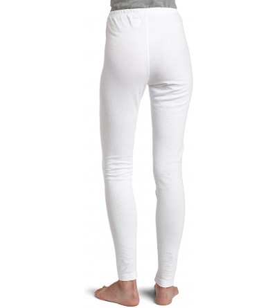 Thermal Underwear Women's Mid-Weight Two-Layer Ankle length pant Thermal 627B - White - CM111WX1RZX $21.53