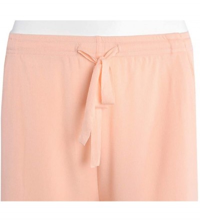 Bottoms Womens Sleep Shorts Soft Pajama Bottoms Summer Short Lounge Pants with Pockets - Pale Pink - CD18RRCT604 $13.87