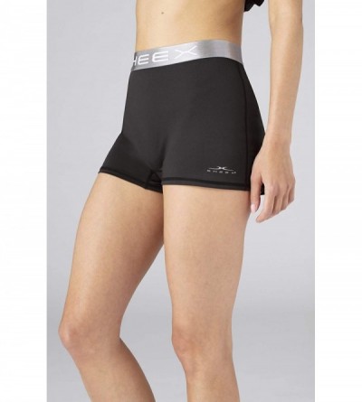 Bottoms Women's Boy Short- Cooling- Breathable- Ultra-Soft - Black - CT18W2QSESG $37.56
