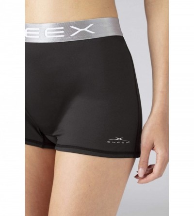 Bottoms Women's Boy Short- Cooling- Breathable- Ultra-Soft - Black - CT18W2QSESG $37.56