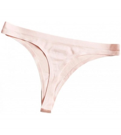 Thermal Underwear Sexy Women Thong Panties Fashion Underwear Underpants Lingerie Briefs M-3XL - Pink - CH196D8CI7E $9.72