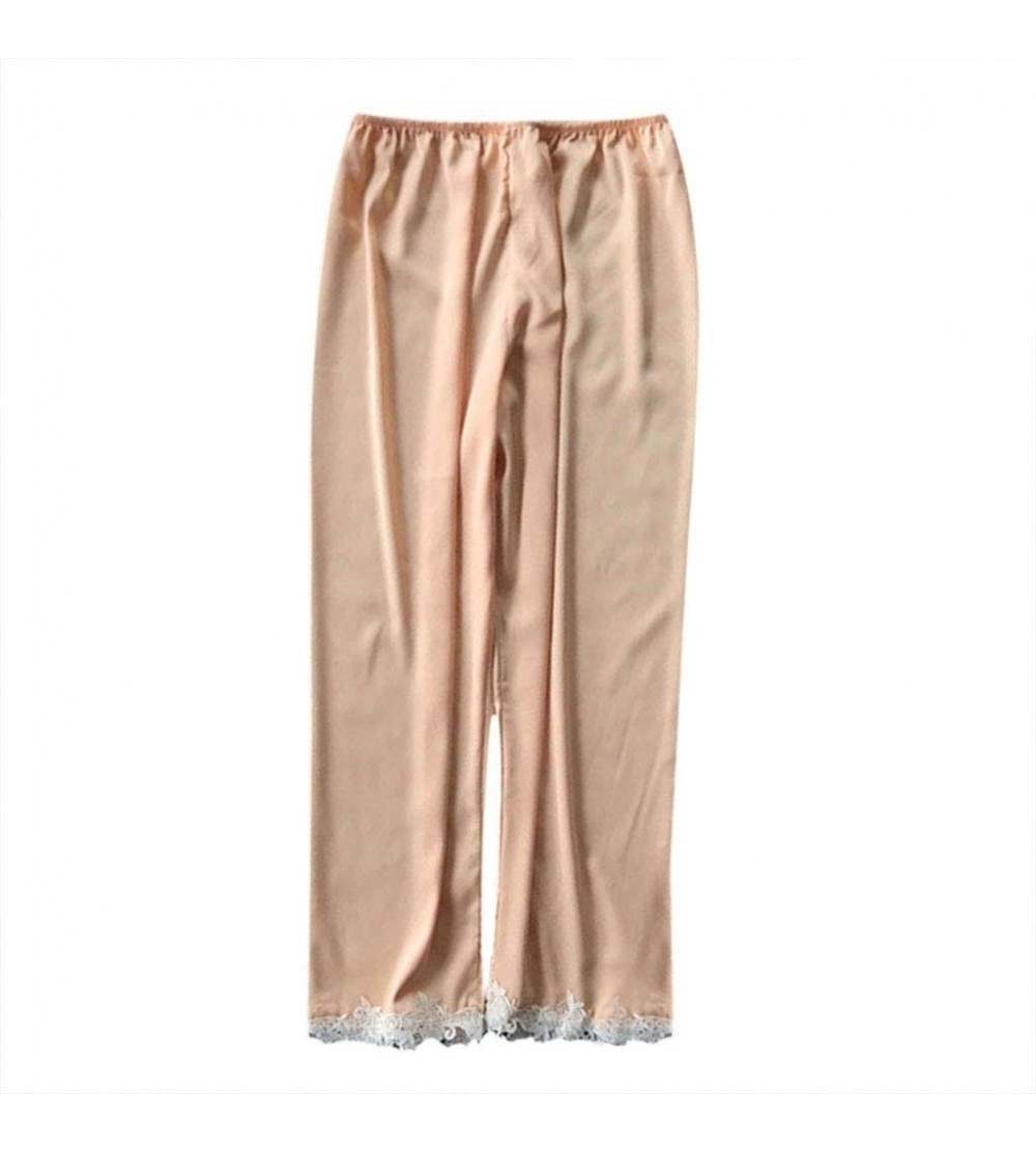Sets 2019 Women's Pajamas Pants Comfy Relaxed Lingerie Pants Nightwear Underwear Babydoll Sleepwear - Orange - CP18O8G3EKN $1...