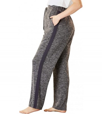 Bottoms Women's Plus Size Supersoft Lounge Pant Pajama Bottoms - Heather Charcoal Grey Marled (2402) - CB18EXEEGWN $31.11
