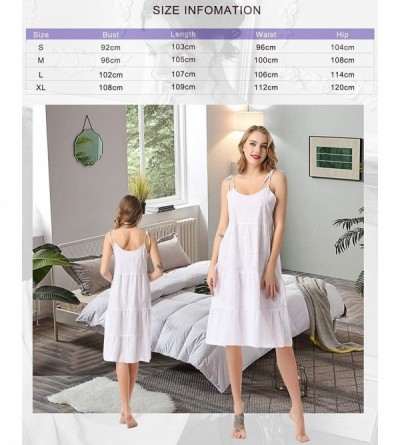 Nightgowns & Sleepshirts Women's Nightdresses Nightshirts Dressing Gown- Nighties Nightwear Pyjamas - White2 - CO19E49E8IO $2...
