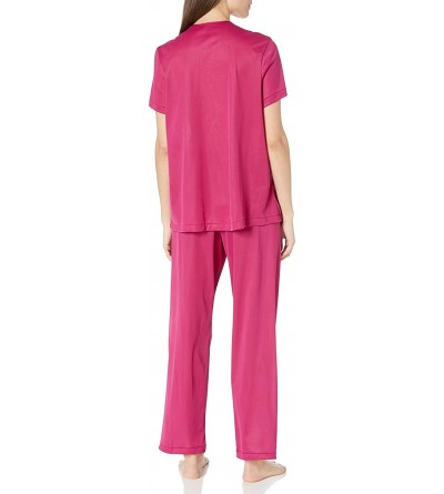 Sets Women's Plus Size 90807 Pajama Set - Sangria - CY1924854HQ $30.09